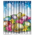 thumbnail image 1 of GreenDecor Happy Easter Eggs Waterproof Shower Curtain Set with Hooks Bathroom Accessories Size 60x72 inches, 1 of 2
