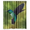 thumbnail image 1 of GreenDecor Hummingbird Waterproof Shower Curtain Set with Hooks Bathroom Accessories Size 60x72 inches, 1 of 2