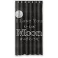thumbnail image 1 of GreenDecor I Love You To The Moon And Back Waterproof Shower Curtain Set with Hooks Bathroom Accessories Size 36x72 inches, 1 of 2