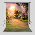 thumbnail image 1 of GreenDecor Photo Background 5x7ft Fairy Tale Mushroom House Photography Backdrop Studio Props For Children, 1 of 4