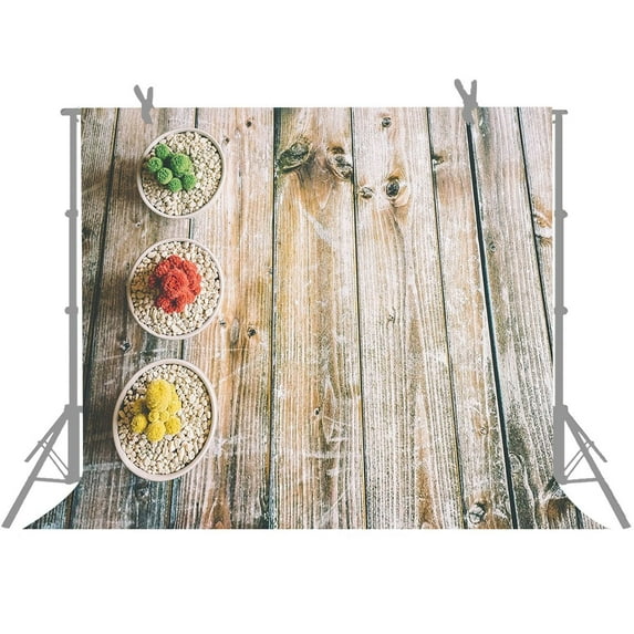 GreenDecor Photo Background 7x5ft Wood Board Photography Backdrops Props For Studio Room Mural