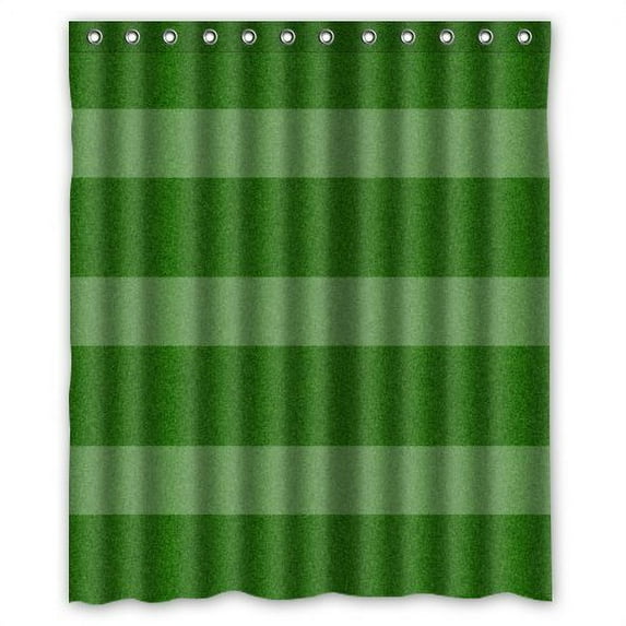 GreenDecor Playground Of Football Waterproof Shower Curtain Set with Hooks Bathroom Accessories Size 60x72 inches
