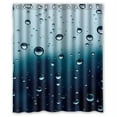 thumbnail image 1 of GreenDecor Raindrop Waterproof Shower Curtain Set with Hooks Bathroom Accessories Size 60x72 inches, 1 of 2
