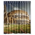thumbnail image 1 of GreenDecor Special Amazing Sunset Clouds Architecture Bui Rome Italy Colosseum Print Waterproof Shower Curtain Set with Hooks Bathroom Accessories Size 60x72 inches, 1 of 2