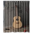 thumbnail image 1 of GreenDecor Special Guitar Waterproof Shower Curtain Set with Hooks Bathroom Accessories Size 60x72 inches, 1 of 2