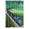 thumbnail image 1 of GreenDecor Train Waterproof Shower Curtain Set with Hooks Bathroom Accessories Size 48x72 inches, 1 of 2