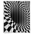thumbnail image 1 of GreenDecor Trippy Psychedelic Waterproof Shower Curtain Set with Hooks Bathroom Accessories Size 60x72 inches, 1 of 2