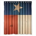 thumbnail image 1 of GreenDecor Wood Texas State Flag By Texas State Flag Waterproof Shower Curtain Set with Hooks Bathroom Accessories Size 60x72 inches, 1 of 2