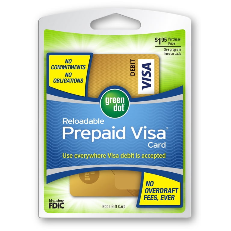 GreenDot Prepaid Visa Card - Walmart.com
