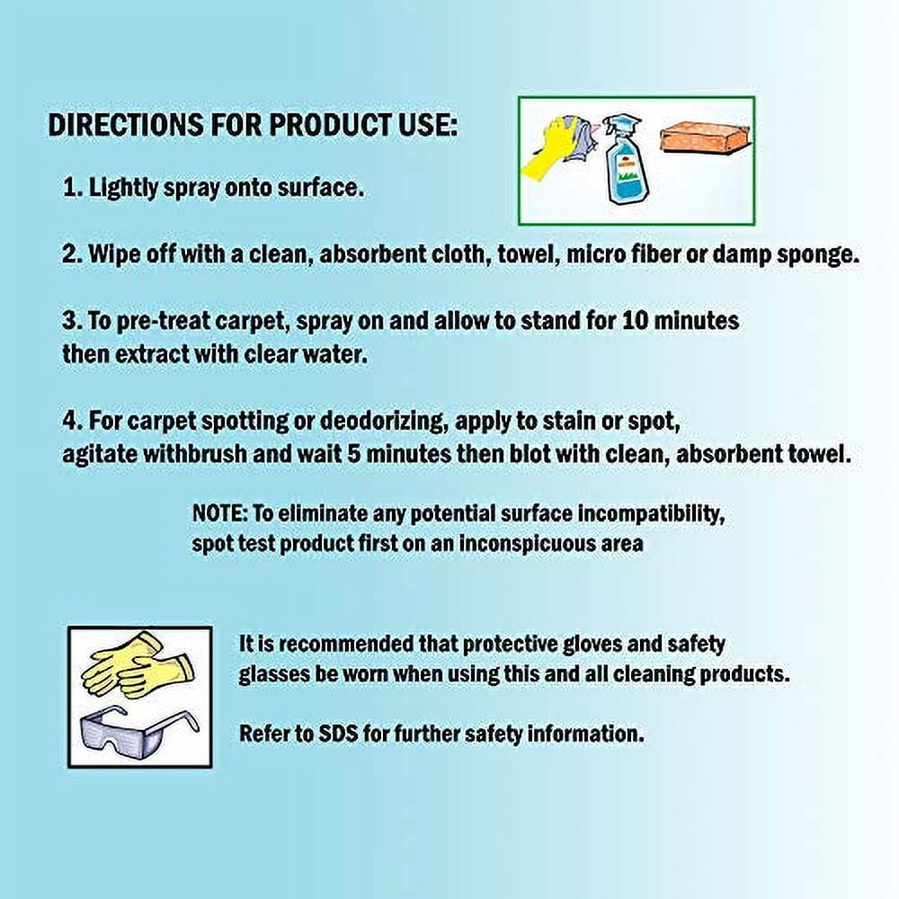 GreenFist PeroxiStar Hydrogen Peroxide All Purpose (Glass, Carpet,Stain Remover) Cleaner (1 Gal Concentrated & 32 oz Ready to Use)