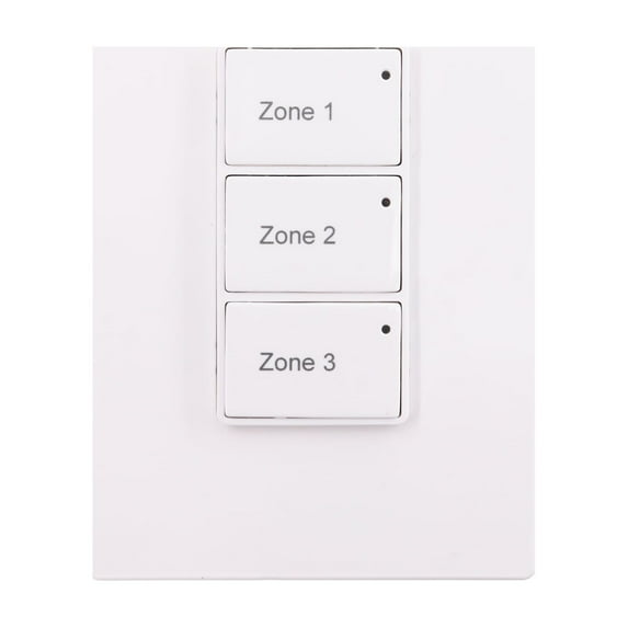 GreenGate GDS-3TLB-W Keeper Digital Keypad Switch, 3-Button, White