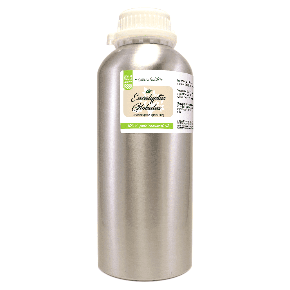 GreenHealth 100% Pure Eucalyptus Essential Oil 32 fl oz (946 ml) Aluminum Bottle