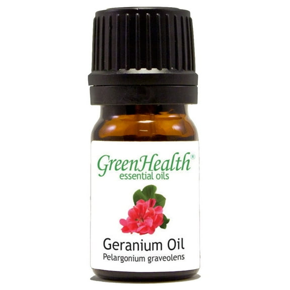 GreenHealth 5 mL Geranium Essential Oils 100% Pure & All-Natural Free Shipping