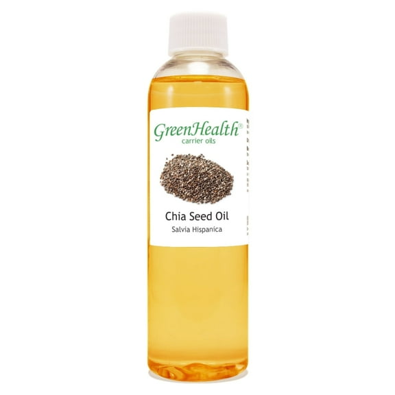 GreenHealth Chia Seed Carrier Oil 4 fl oz Clear Plastic Bottle w/ Cap