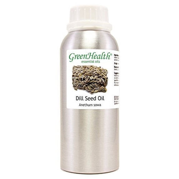 GreenHealth Dill Seed – 8 fl oz (237 ml) Aluminum Bottle w/Plug Cap – 100% Pure Essential Oil