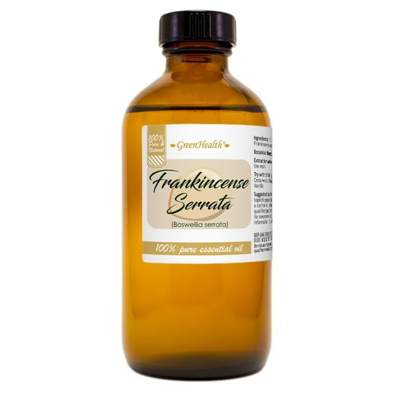 GreenHealth Frankincense Serrata Essential Oil 8 fl oz (237 ml) Glass Bottle with Cap