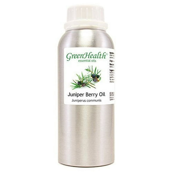 GreenHealth Juniper Berry Essential Oil 8 fl oz (237 ml) Aluminum Bottle w/Plug Cap 100% Pure