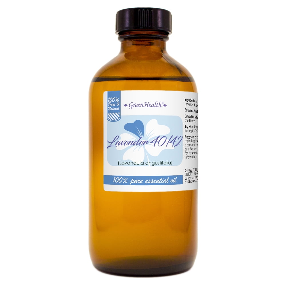 GreenHealth Lavender 40/42 Essential Oil 16 fl oz (473 ml) Glass Bottle with Cap