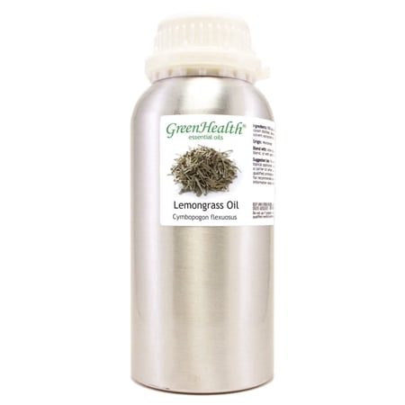 GreenHealth Lemongrass Essential Oil – 16 fl oz – Aluminum Bottle – 100% Pure Essential Oil