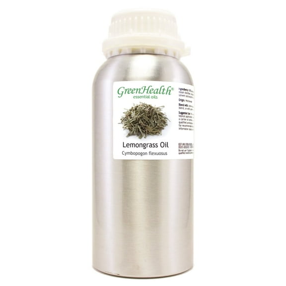 GreenHealth Lemongrass Essential Oil 16 fl oz Aluminum Bottle 100% Pure Essential Oil
