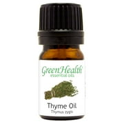 GreenHealth Thyme Essential Oil - 1/6 fl oz (5 mL) Glass Bottle with Euro Dropper - 100% Pure Essential Oil