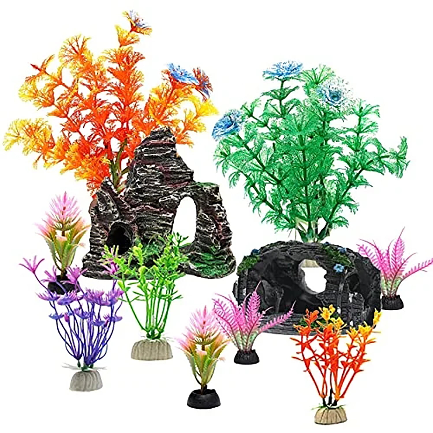 GreenJoy Aquarium Decorations Accessories Plants Fish Tank Decor