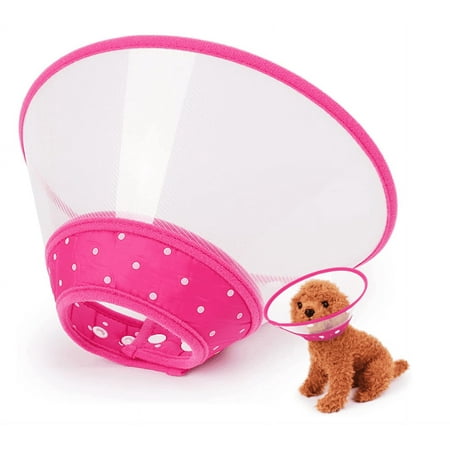 GreenJoy Cat Cone, Adjustable Recovery Pet Cone, 5.4 inch Lightweight PVC for Kittens and Small Dogs