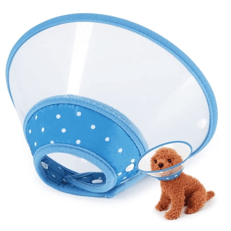 GreenJoy Cat Cone, Adjustable Recovery Pet Cone, 5.4 inch Lightweight PVC for Kittens and Small Dogs