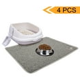 thumbnail image 1 of GreenJoy Cat Open Top Litter Box with Lid, Cat Litter Mat, Poop Lifter Scoop & Kitten Kitty Stainless Steel Feeding Dish Bowl, Cat Starter Kit 4 Pack for Small Cat Within 5 Months, 1 of 5