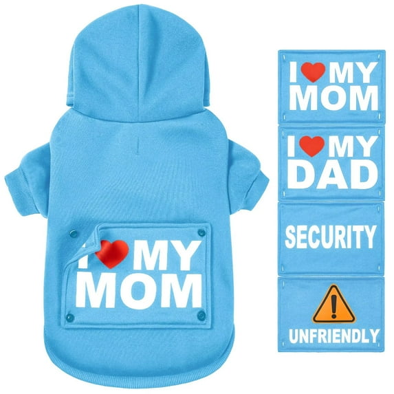 GreenJoy Magic Dog Sweater with 4 Interchangeable Patterns, Hoodie for Puppies,Cats, Large Dog