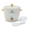 thumbnail interactive-video image 1 of GreenLife 3 Cup Non Stick Electric Rice Cooker, Cream, 1 of 8
