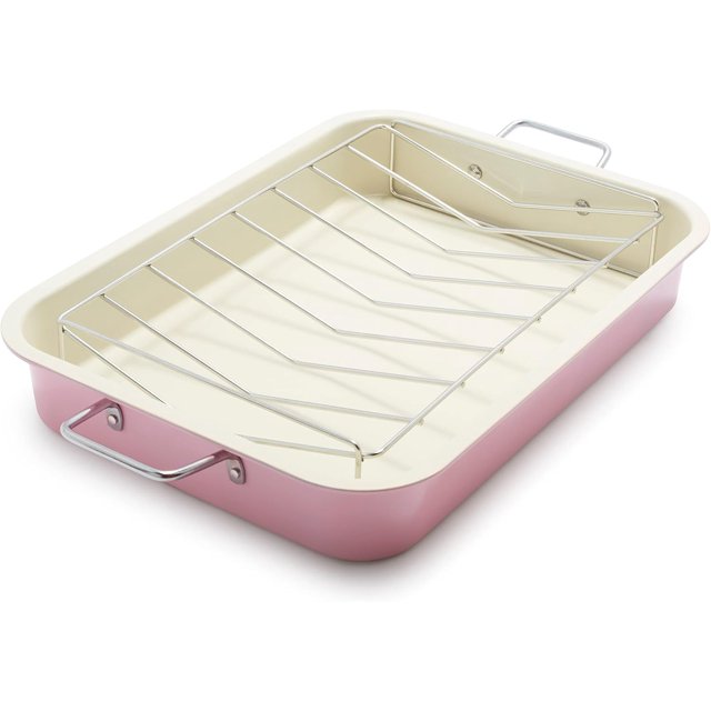 GreenLife 16.5” x 12” Healthy Ceramic Nonstick Roasting Pan with