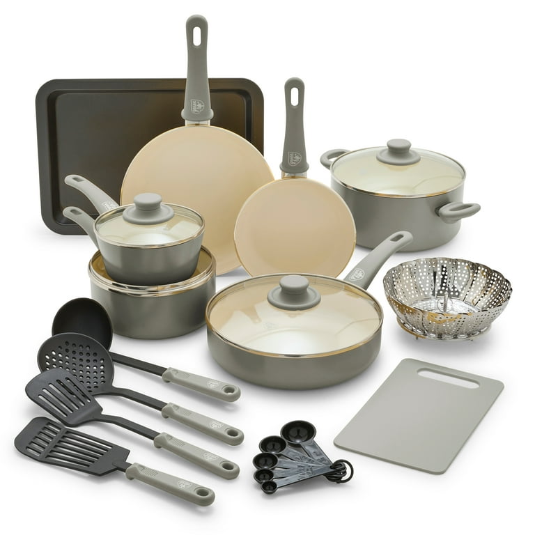 GreenLife  Sandstone 14-Piece Cookware Set