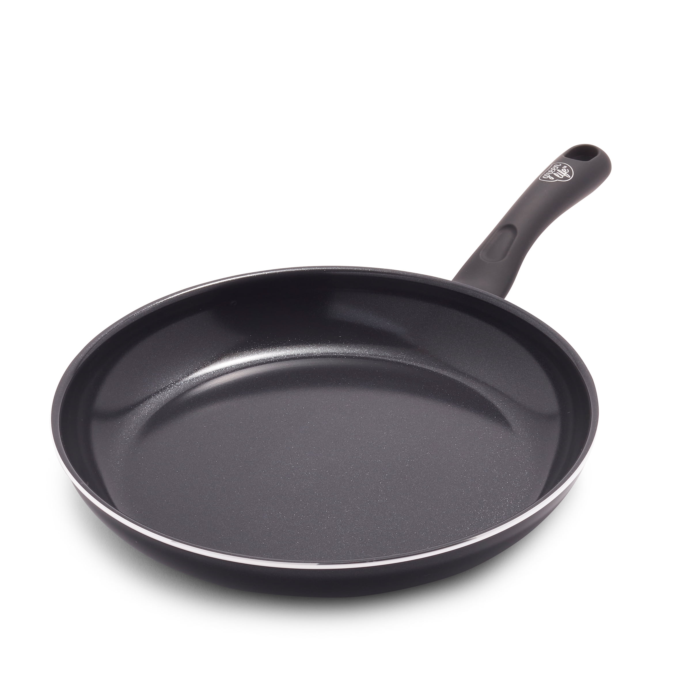 GreenLife Diamond Ceramic Non-Stick Open Fry Pan - Black, 12 in - Fred Meyer