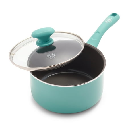 GreenLife Diamond Ceramic Non-stick 2.5 Qt. Saucepan, Turquoise