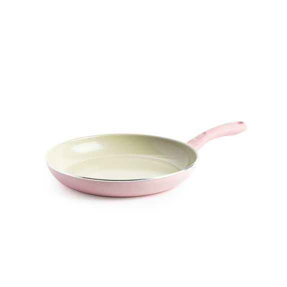 GreenLife Diamond Ceramic Nonstick Open Frypan/Skillet, 12", Pink