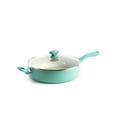 GreenLife Diamond Ceramic Nonstick Turquoise 5 Quart Covered Saute Pan