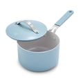 thumbnail image 1 of GreenLife Dream 2-Quart Ceramic Nonstick Saucepan with Lid, Silicone Stay Cool Handle, Blue Haze, 1 of 7