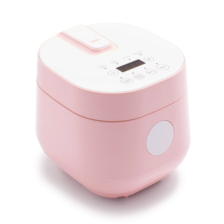 GreenLife Healthy Ceramic Nonstick Go Grains, 4-cup Rice and Grains Cooker, Pink
