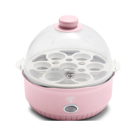 GreenLife Qwik One-switch Egg Cooker, One Size, Pink