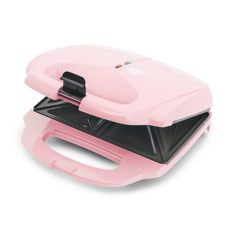 GreenLife Sandwich Pro Nonstick, Countertop Electric Sandwich Maker, Pink