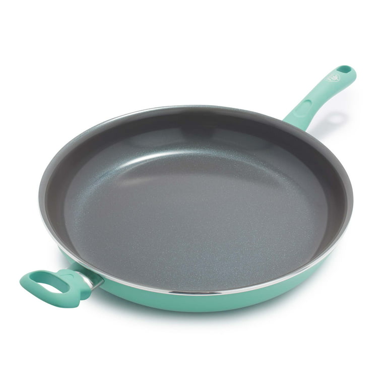 GreenLife Healthy Ceramic Nonstick Savory 13.5 Frypan - Turquoise