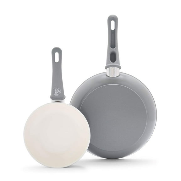 GreenLife Soft Grip 7" and 10" Fry Pan Set
