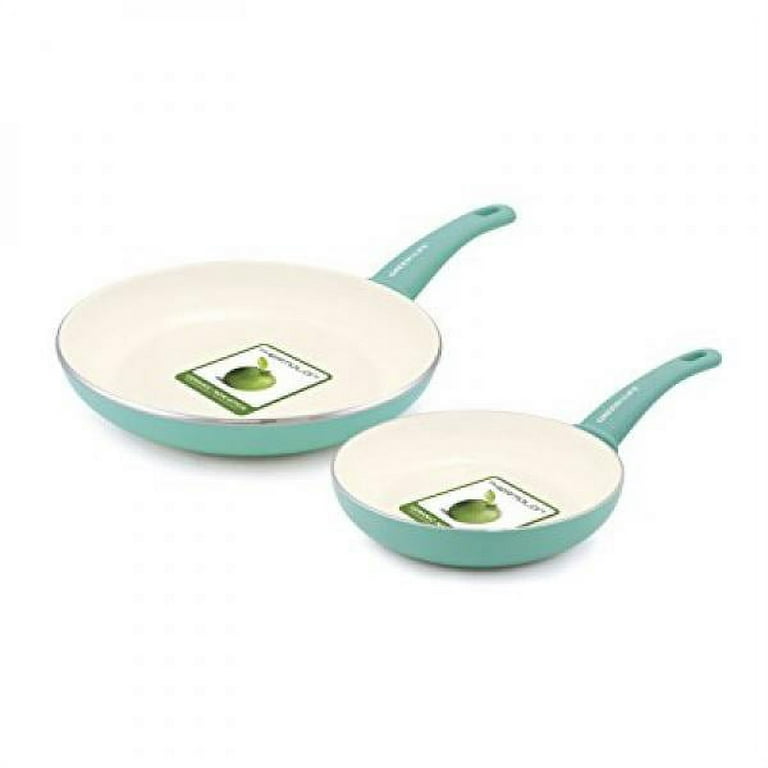 GreenLife Ceramic Non Stick Fry Pan Set, 7 & 10