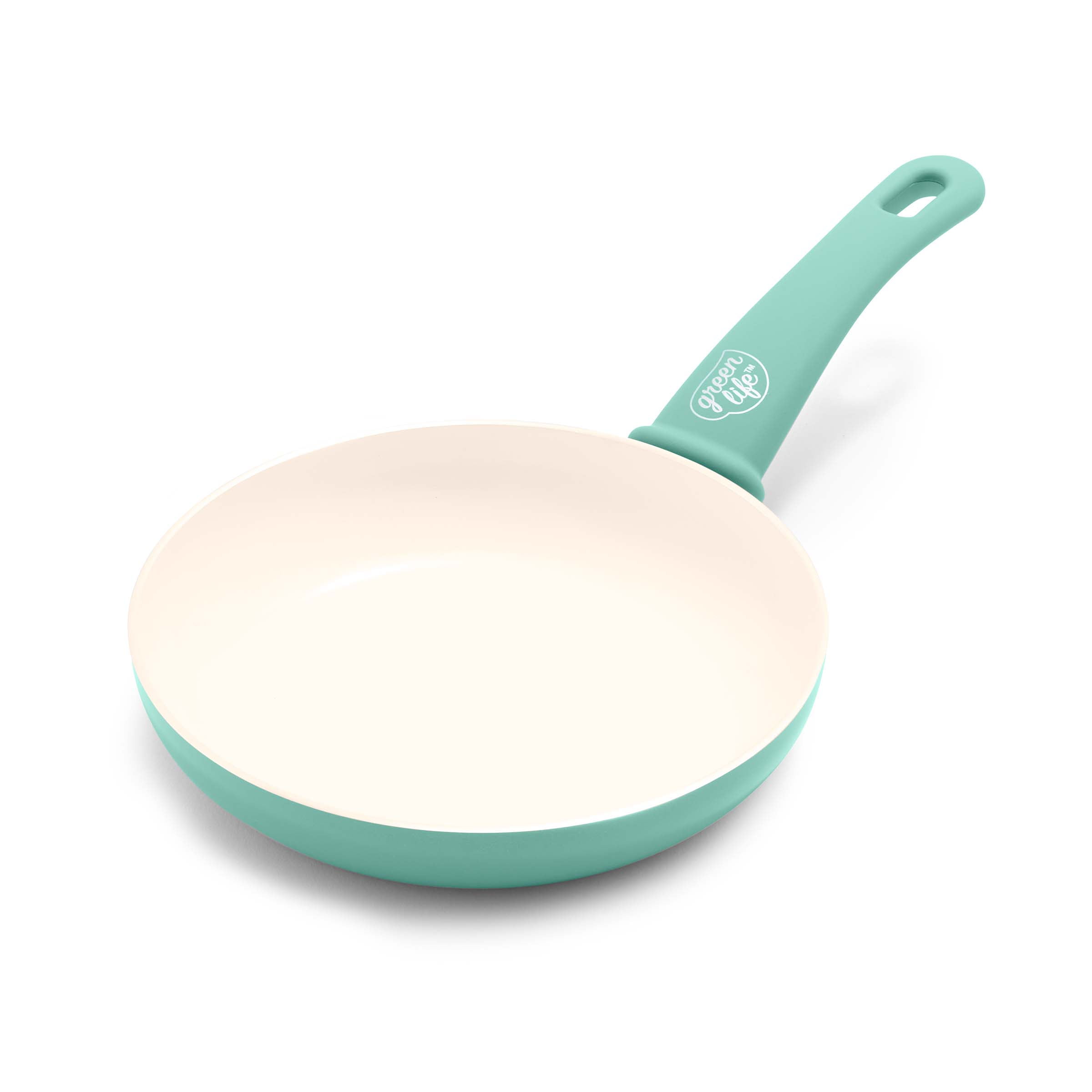 Soft Grip Healthy Ceramic Nonstick Frying Pan Skillet Set Pfas-Free  Dishwasher-Safe Turquoise - China Nonstick Cookware and Cookware Set price