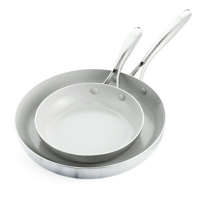 GreenLife Tri-Ply Stainless Steel Healthy Ceramic Nonstick, 8 and