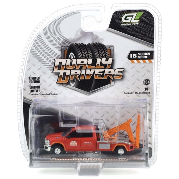 GreenLight 2022 Ram 3500 Dually Wrecker Red 1:64 Scale