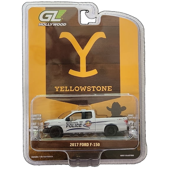 GreenLight 51673 1:64 2017 Ford F-150 The Yellowstone Broken Rock Tribal Reservation Police Limited Edition Adult Collectible