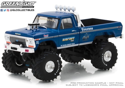 GreenLight Collectibles - 1:43 Bigfoot #1 The Original Monster Truck(1979) - 1974 Ford F-250 Monster Truck, Greenlight Collectib, Gifts