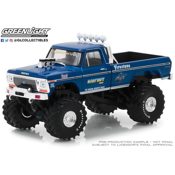 GreenLight Collectibles - 1:43 Bigfoot #1 The Original Monster Truck(1979) - 1974 Ford F-250 Monster Truck, Greenlight Collectib, Gifts